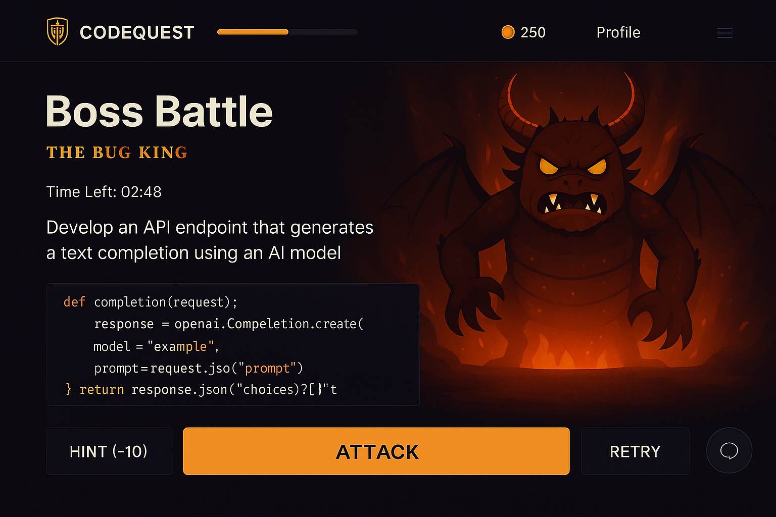 CodeQuest Boss Challenge